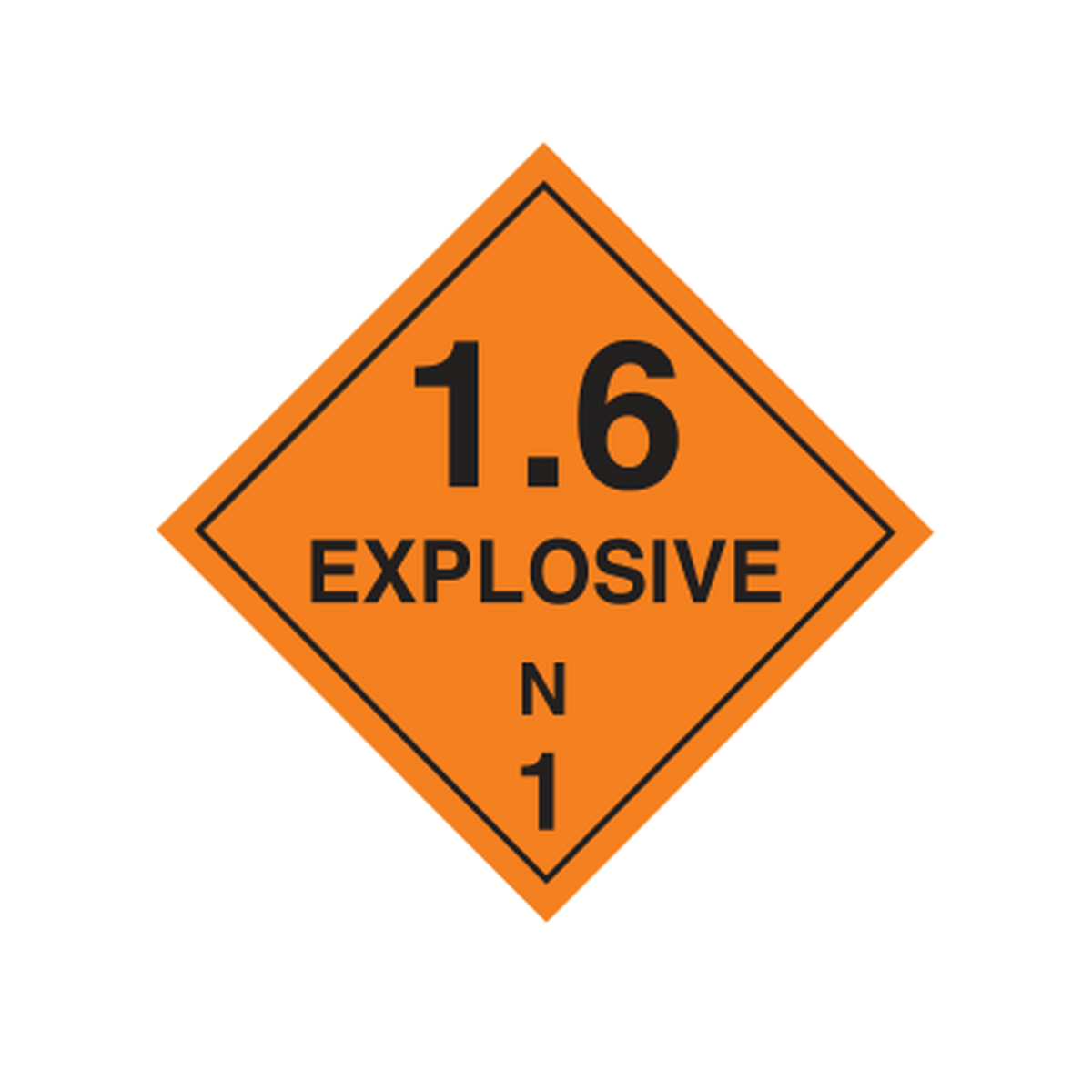 Dangerous Goods Explosive 1.6 Class 1