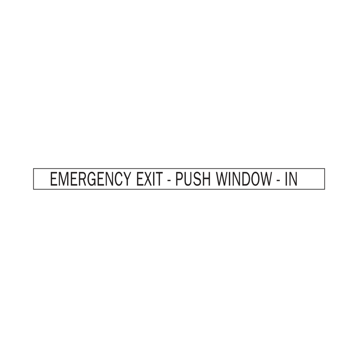 Emergency Exit Push Window In