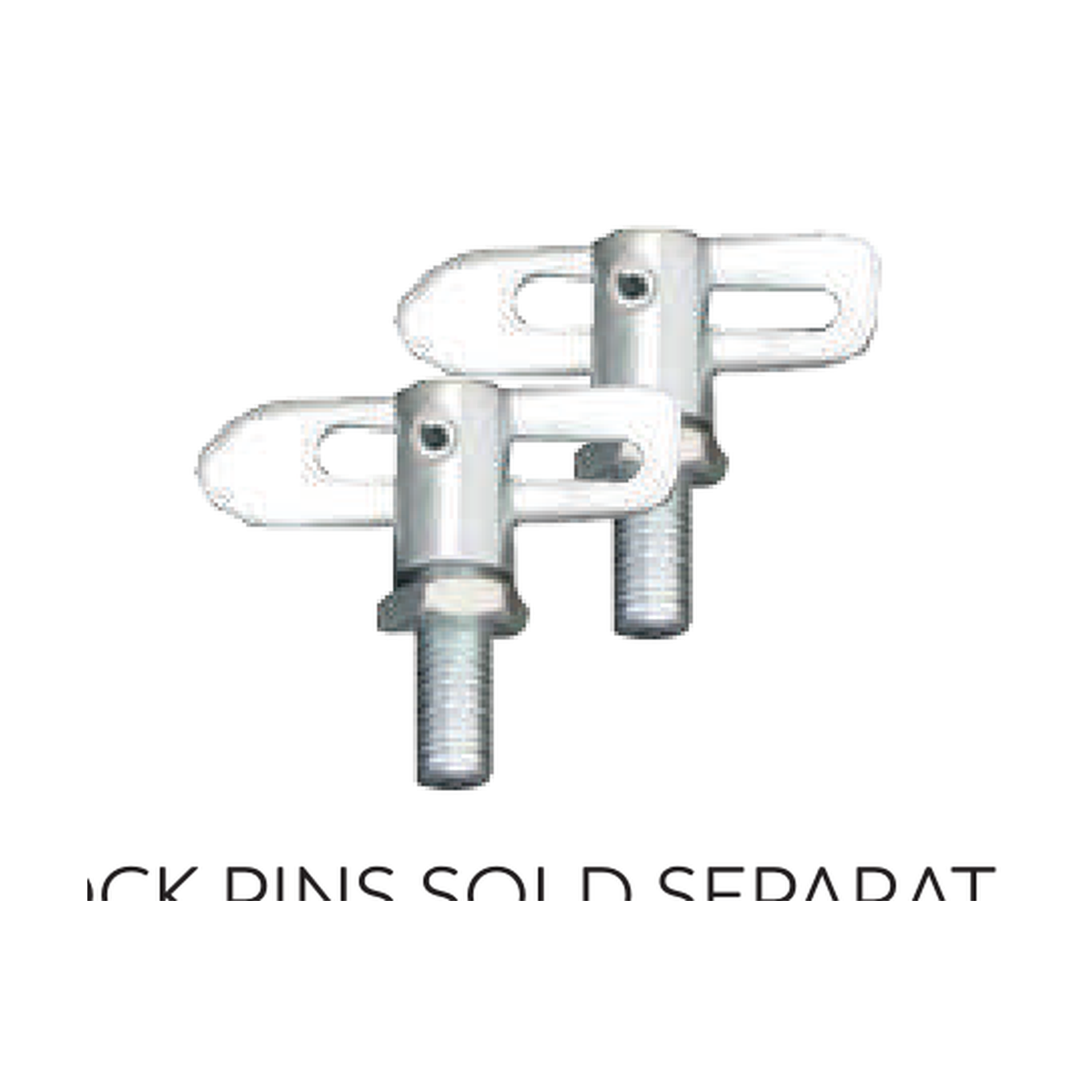 Hinged sign lock pin