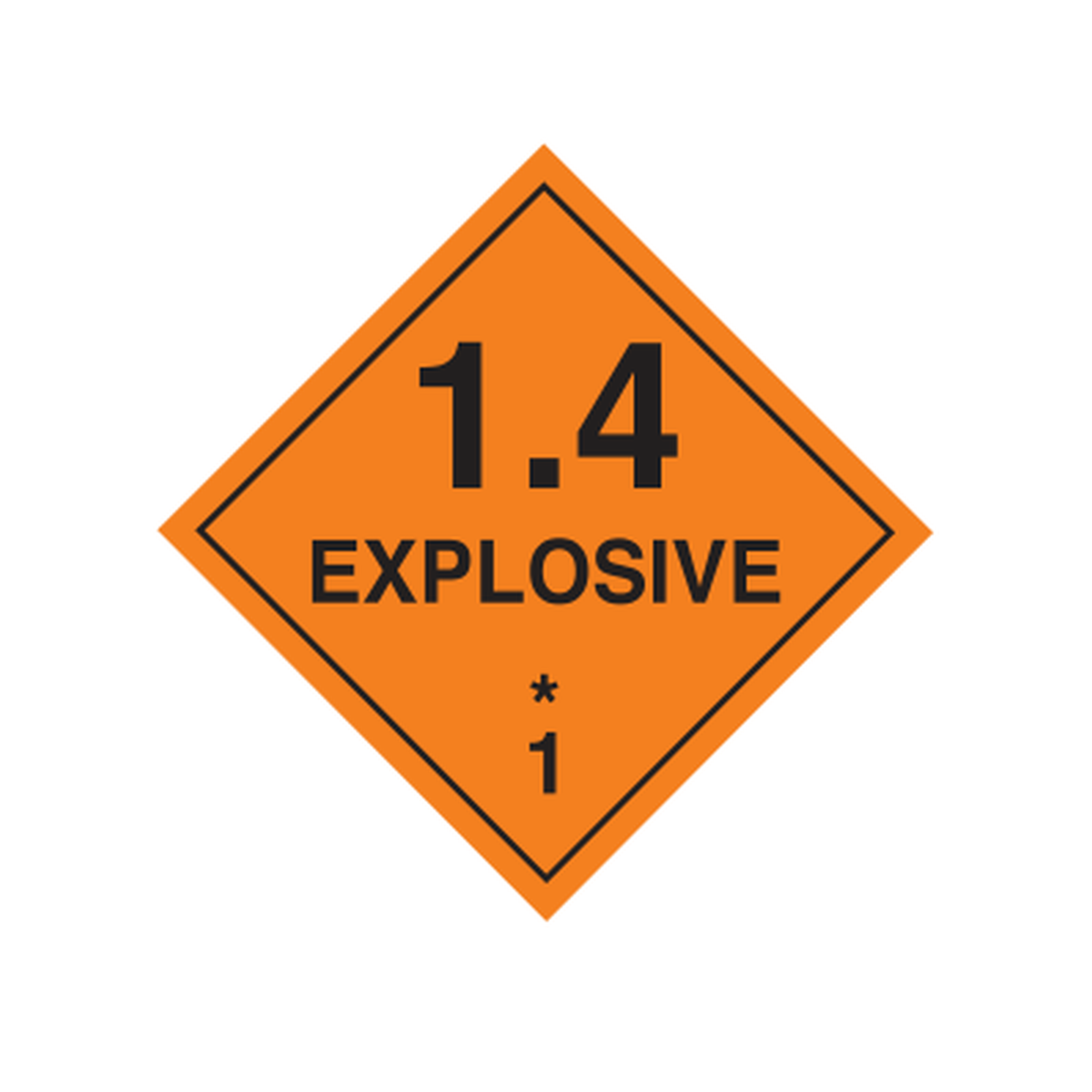 Dangerous Goods Explosive 1.4 Class 1