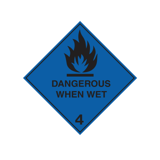 Dangerous Goods Dangerous When Wet Class 4