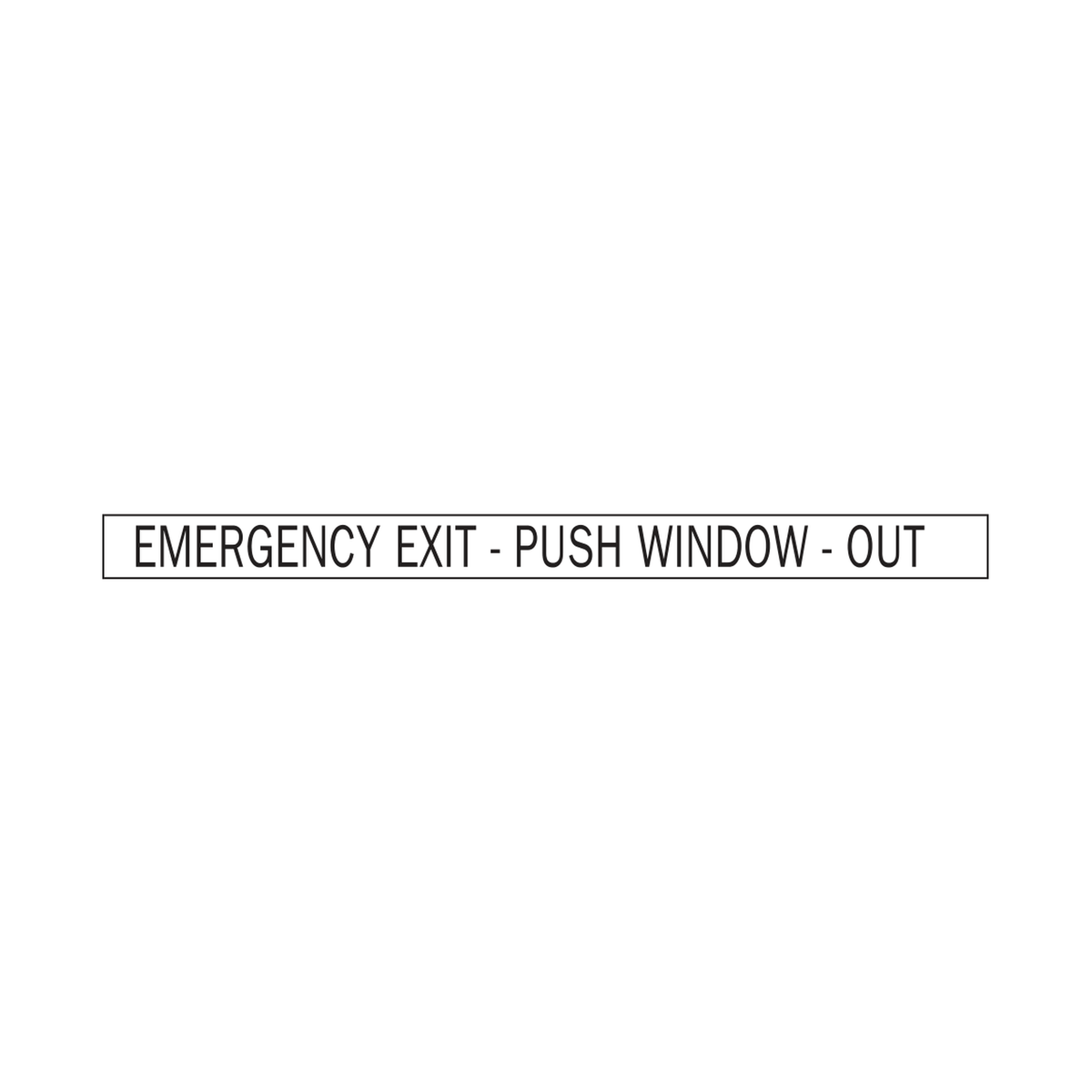 Emergency Exit Push Window Out