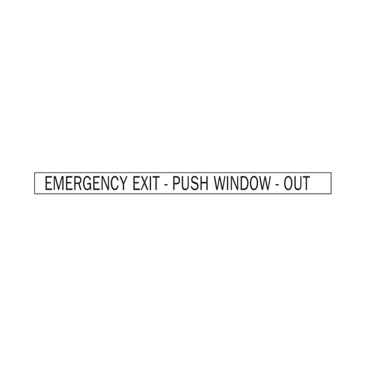 Emergency Exit Push Window Out