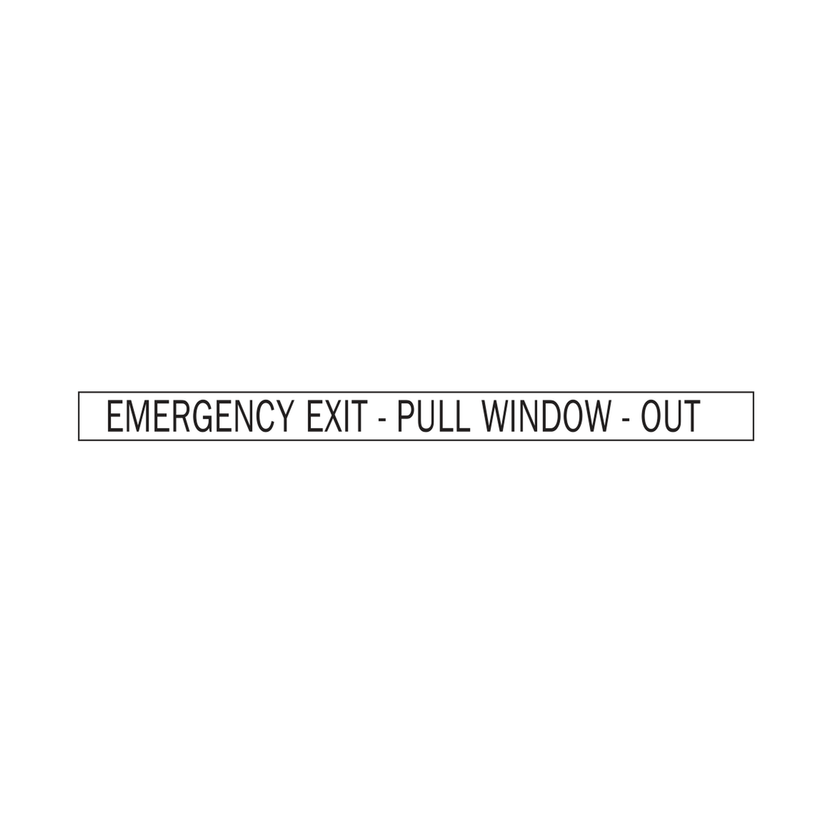 Emergency Exit Pull Window Out
