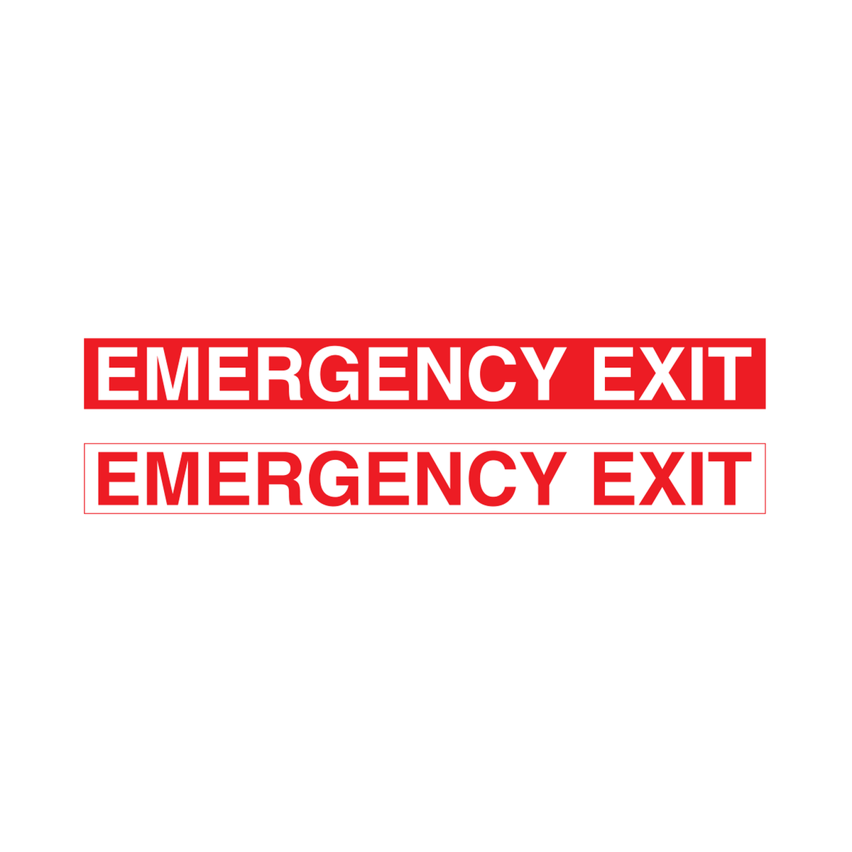 Emergency Exit Decal