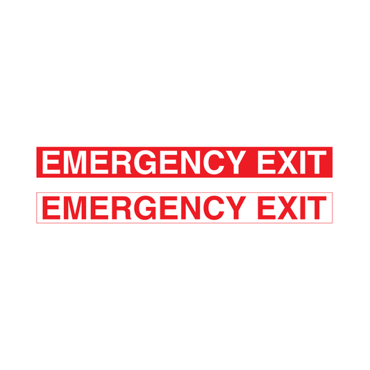 Emergency Exit Decal