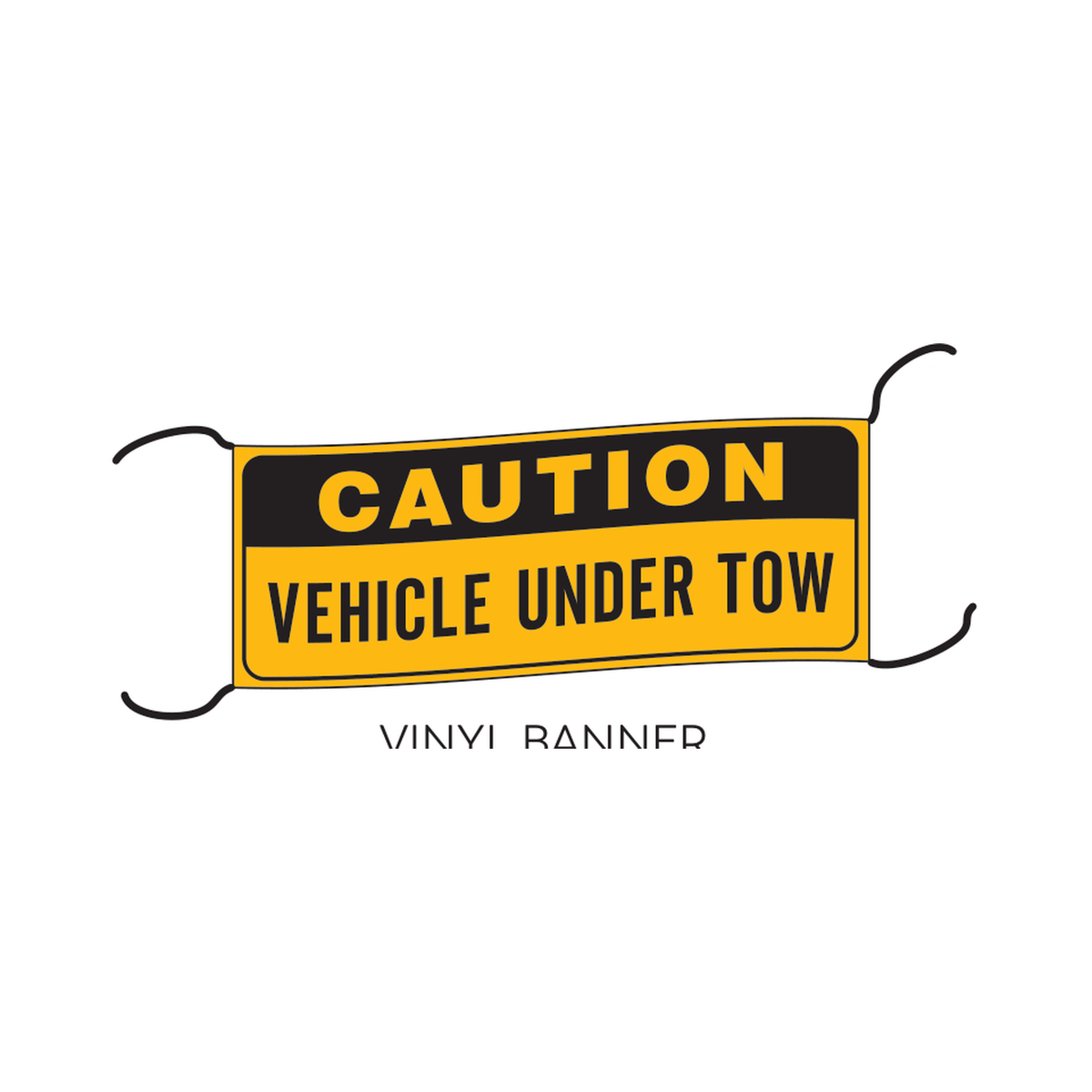 Caution Vehicle Under Tow