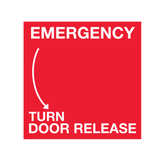Emergency Door Release Turn Down