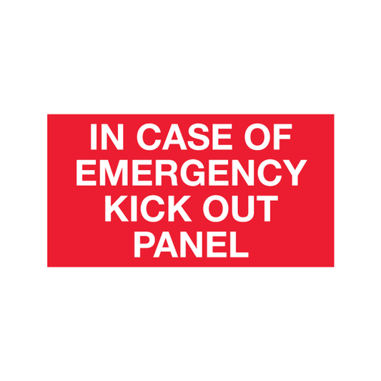 In Case Of Emergency Kick Out Panel